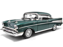 Load image into Gallery viewer, 1957 Chevy Bel Air 1:18 Scale - MotorMax Diecast Model Car (Green)