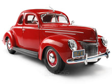Load image into Gallery viewer, 1939 Ford Deluxe Coupe 1:18 Scale - Maisto Diecast Model Car (Red)