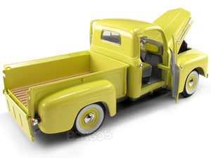 1948 Ford F-1 Pickup 1:18 Scale - Yatming Diecast Model Car (Yellow)