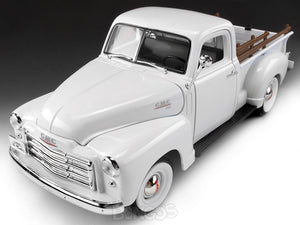 1950 GMC 150 Pickup 1:18 Scale - Yatming Diecast Model Car (White)