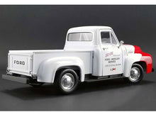 Load image into Gallery viewer, &quot;SO-CAL&quot; 1953 Ford F-100 Pickup 1:18 Scale - ACME Diecast Model Car (Red/White)