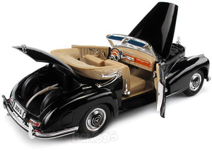 1955 Mercedes-Benz 300S Cabriolet 1:18 Scale - Maisto Diecast Model Car (Black)