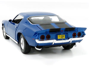 1971 Chevy Camaro Z28 1:18 Scale - Maisto Diecast Model Car (Blue)