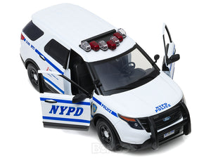 "New York City Police Dept - NYPD" 2015 Ford Police Interceptor Utility 1:18 Scale - Greenlight Diecast Model