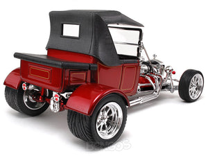 1923 Ford Model T "T-Bucket" 1:18 Scale - Yatming Diecast Model Car (Red/Roof)