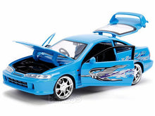 Load image into Gallery viewer, &quot;Fast &amp; Furious&quot; Mia&#39;s Acura Integra 1:24 Scale - Jada Diecast Model Car (Blue)