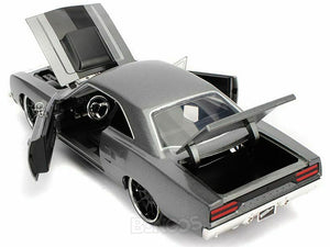 "Fast & Furious" Dom's Plymouth Road Runner 1:24 Scale - Jada Diecast Model Car (Grey)