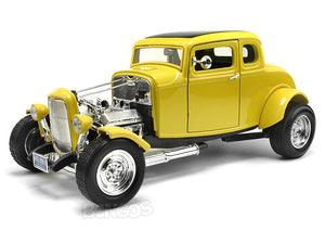 1932 Ford Coupe "American Graffiti - Look-a-Like" 1:18 Scale - MotorMax Diecast Model Car (Yellow)