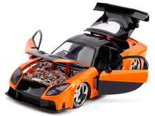 Load image into Gallery viewer, &quot;Fast &amp; Furious&quot; Han&#39;s Mazda RX-7 1:24 Scale - Jada Diecast Model Car (Orange)