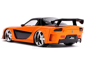 "Fast & Furious" Han's Mazda RX-7 1:24 Scale - Jada Diecast Model Car (Orange)