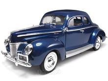 Load image into Gallery viewer, 1940 Ford Deluxe Coupe 1:18 Scale - MotorMax Diecast Model Car (Blue)