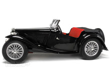 Load image into Gallery viewer, 1947 MG TC Midget 1:18 Scale - Yatming Diecast Model Car (Black)