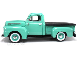 1948 Ford F-1 Pickup 1:18 Scale - Yatming Diecast Model Car (Green)
