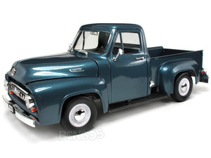 1953 Ford F-100 Pickup 1:18 Scale - Yatming Diecast Model Car (Blue)