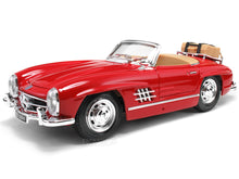Load image into Gallery viewer, 1957 Mercedes-Benz 300 SL Touring 1:18 Scale - Bburago Diecast Model Car (Red)