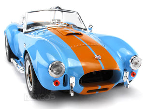 1965 Shelby Cobra 427 S/C 1:18 Scale - Shelby Collectables Diecast Model Car (Blue/Org)