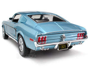 1968 Ford Mustang GT 428 "Cobra Jet"1:18 Scale - Maisto Diecast Model Car (Blue)