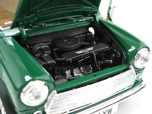 1969 Mini Cooper 1:16 Scale - Bburago Diecast Model (Green)