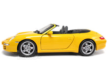 Load image into Gallery viewer, Porsche 911 (997) Carrera S Cabriolet 1:18 Scale - Maisto Diecast Model Car (Yellow)