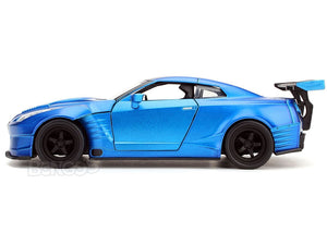 "Fast & Furious" Brian's Nissan Skyline GT-R (R35) "Ben Sopra" 1:24 Scale - Jada Diecast Model Car (Blue)