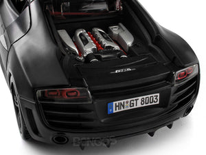 Audi R8 GT 1:18 Scale - Maisto Diecast Model Car (Matt Black)