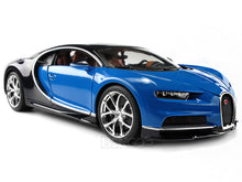 Load image into Gallery viewer, Bugatti Chiron 1:18 Scale - Bburago Diecast Model Car (Blue)