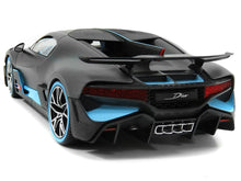 Load image into Gallery viewer, Bugatti Chiron Divo 1:18 Scale - Bburago Diecast Model Car (Grey/Blue)