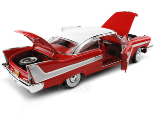 "Christine" 1958 Plymouth Fury (Daytime) 1:18 Scale - AutoWorld Diecast Model Car (Red)