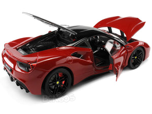 Ferrari 488 GTB "Signature Series" 1:18 Scale - Bburago Diecast Model Car (Red)