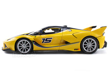 Load image into Gallery viewer, Ferrari FXX-K #15 1:18 Scale - Bburago Diecast Model Car (Yellow)