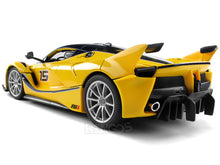 Load image into Gallery viewer, Ferrari FXX-K #15 1:18 Scale - Bburago Diecast Model Car (Yellow)