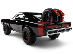 "Fast & Furious" Dom's 1970 Dodge Charger R/T 1:24 Scale - Jada Diecast Model Car (Gloss Black/4x4)