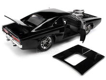 Load image into Gallery viewer, &quot;Fast &amp; Furious&quot; Dom&#39;s 1970 Dodge Charger R/T 1:24 Scale - Jada Diecast Model Car (Gloss Black)
