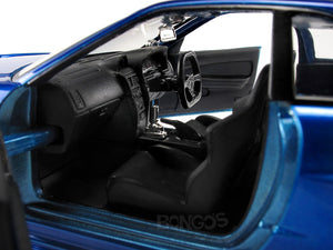 "Fast & Furious" Brian's Nissan Skyline GT-R (R34) 1:24 Scale - Jada Diecast Model Car (Blue)