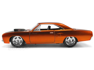 "Fast & Furious" Dom's Plymouth Road Runner 1:24 Scale - Jada Diecast Model Car (Orange)