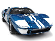 Load image into Gallery viewer, 1966 Ford GT-40 (GT40) Mk II #2 &quot;12hrs of Sebring&quot; 1:18 Scale - Shelby Collectables Diecast Model Car (Blue)