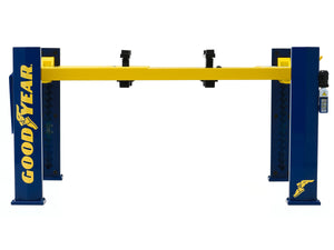 "GOODYEAR" 4-Post Lift (Hoist) 1:18 Scale - Greenlight Diecast Model (Blue)