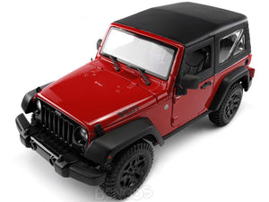 Jeep Wrangler JK Safari 1:18 Scale - Maisto Diecast Model Car (Red)