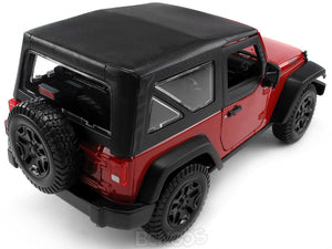 Jeep Wrangler JK Safari 1:18 Scale - Maisto Diecast Model Car (Red)