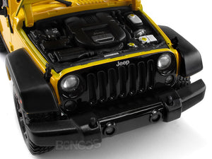Jeep Wrangler JK Safari 1:18 Scale - Maisto Diecast Model Car (Yellow)