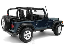 Load image into Gallery viewer, Jeep Wrangler TJ Rubicon 1:18 Scale - Maisto Diecast Model Car (Blue)