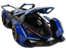 Load image into Gallery viewer, Lamborghini V12 Vision Gran Turismo 1:18 Scale - Maisto Diecast Model Car (Blue)