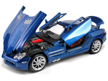 Load image into Gallery viewer, Mercedes-Benz SLR McLaren 1:18 Scale - Maisto Diecast Model Car (Blue)