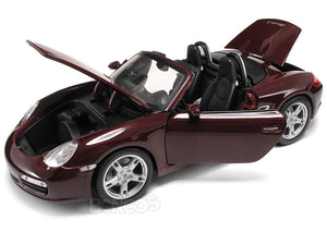 Porsche Boxster S 1:18 Scale - Maisto Diecast Model Car (Maroon)