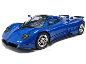 Pagani Zonda C12 1:18 Scale - MotorMax Diecast Model Car (Blue)