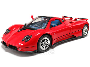 Pagani Zonda C12 1:18 Scale - MotorMax Diecast Model Car (Red)