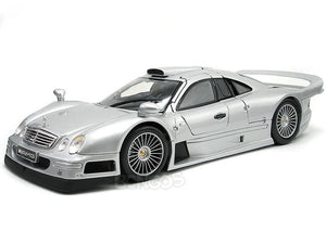 Mercedes-Benz CLK-GTR "Street Version" 1:18 SCALE - By Maisto (Silver)