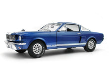 Load image into Gallery viewer, 1966 Shelby GT350 (Mustang) 1:18 Scale - Shelby Collectables Diecast Model Car (Blue)