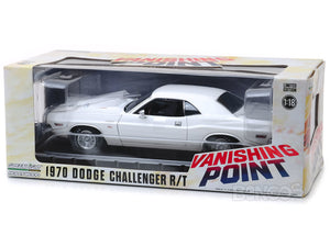"Vanishing Point" 1970 Dodge Challenger R/T 440 Magnum 1:18 Scale - Greenlight Diecast Model Car (White)