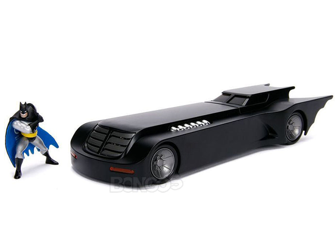 Batmobile - Batman The Animated Series w/ Batman Figure 1:24 Scale - Jada Diecast Model